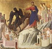 Duccio di Buoninsegna The Temptation of Christ on the Mountain china oil painting reproduction